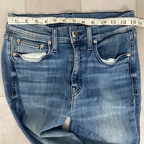 AYR The Bomb Pop Frayed Hem Blue Jeans Size 26 - Picture 6 of 7